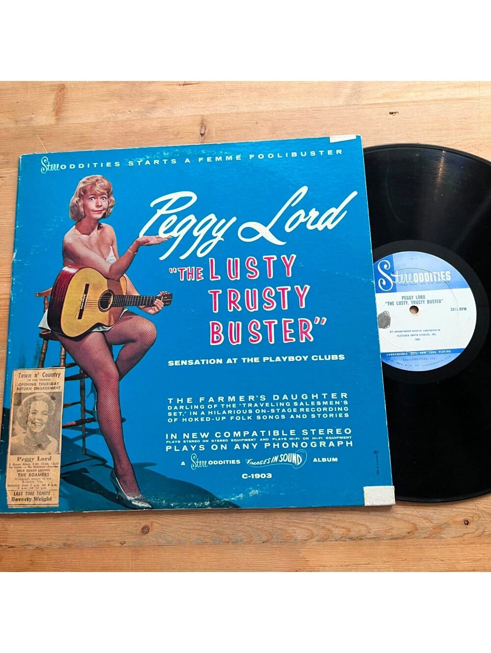 Peggy Lord - The Lusty Trusty Buster 33rpm VG+ VR20